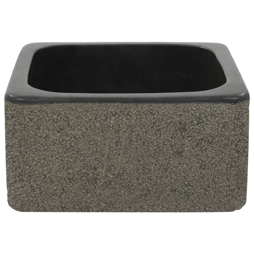 Pesuallas jokikivi 30x30x15 cm musta - Sisustajankoti.fi