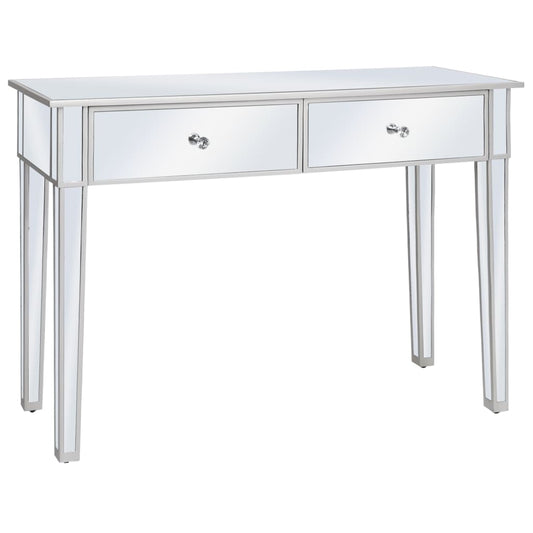 Peilikoristeltu konsolipöytä MDF ja lasi 106,5x38x76,5 cm - Sisustajankoti.fi