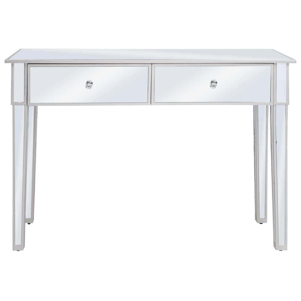 Peilikoristeltu konsolipöytä MDF ja lasi 106,5x38x76,5 cm - Sisustajankoti.fi