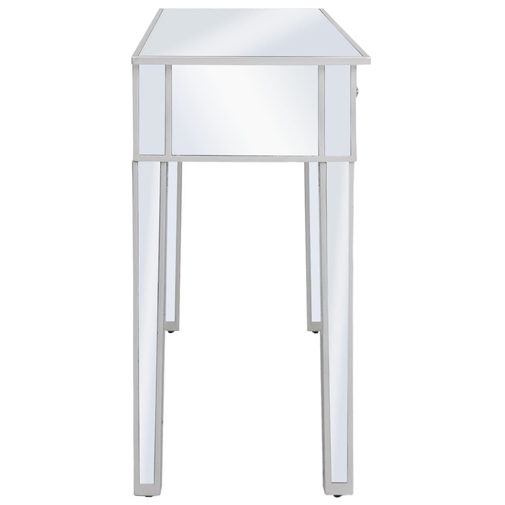 Peilikoristeltu konsolipöytä MDF ja lasi 106,5x38x76,5 cm - Sisustajankoti.fi