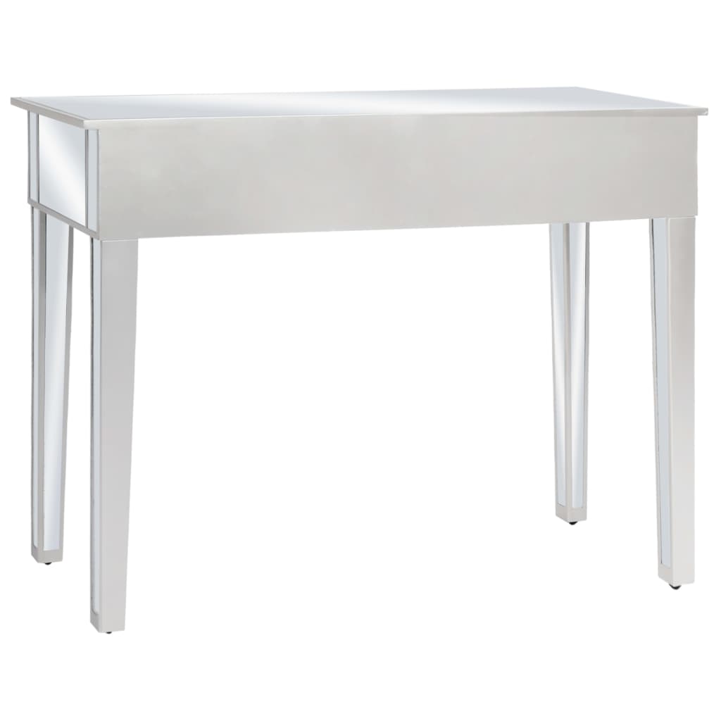 Peilikoristeltu konsolipöytä MDF ja lasi 106,5x38x76,5 cm - Sisustajankoti.fi