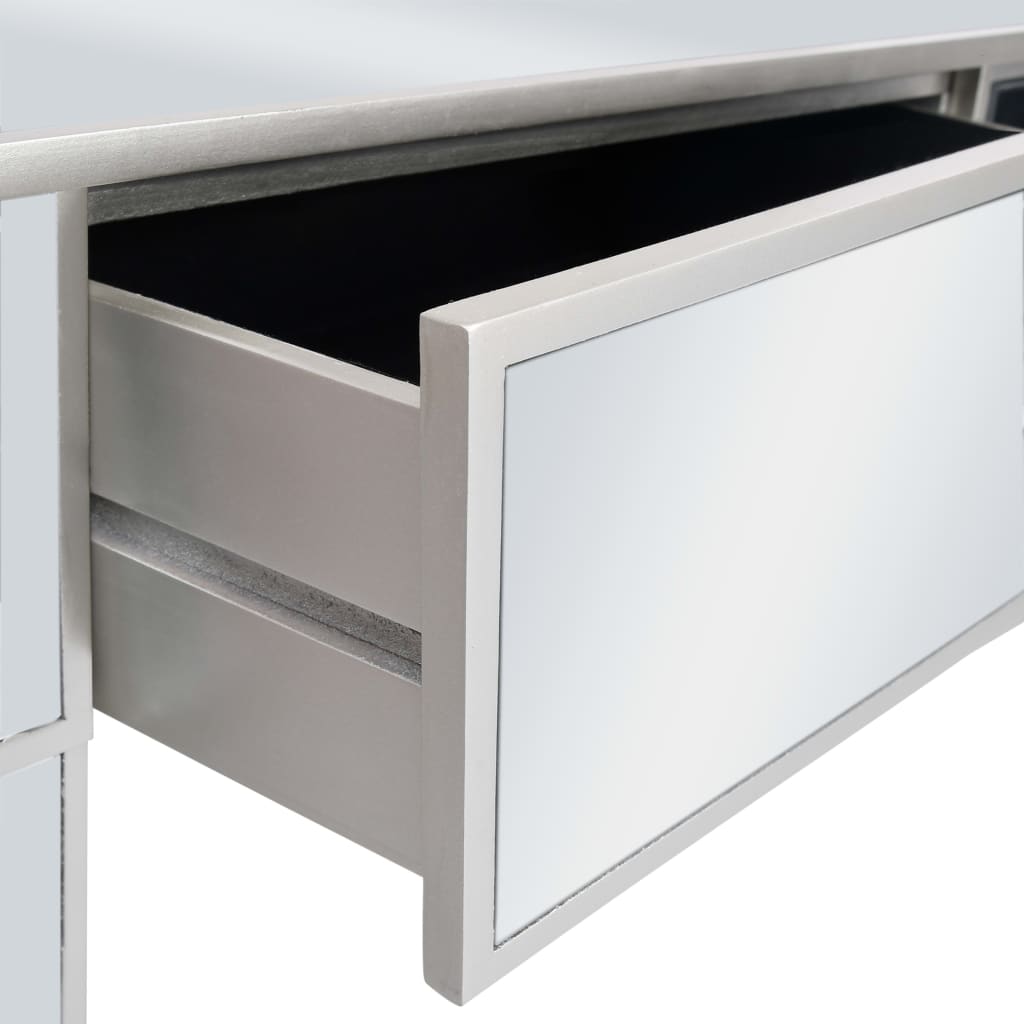 Peilikoristeltu konsolipöytä MDF ja lasi 106,5x38x76,5 cm - Sisustajankoti.fi