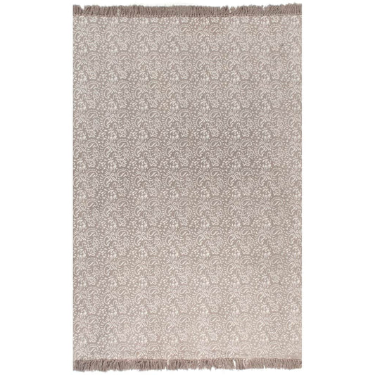 Kelim matto puuvilla 120x180 cm kuviolla harmaanruskea - Sisustajankoti.fi