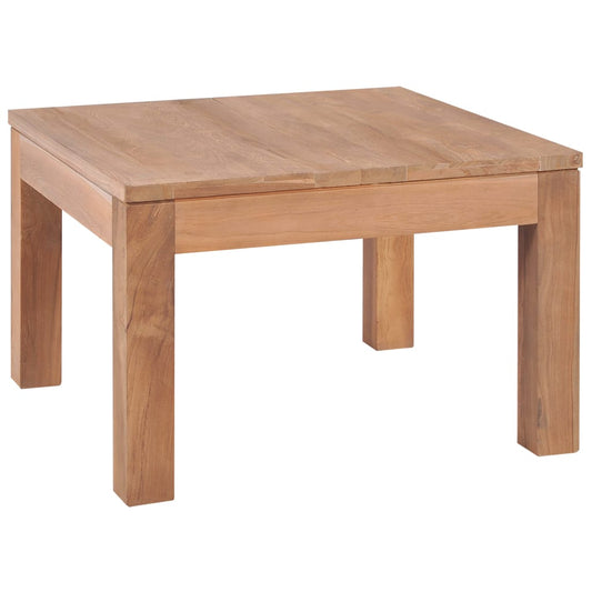 Sohvapöytä luonnollisesti käsitelty tiikki 60x60x40 cm - Sisustajankoti.fi