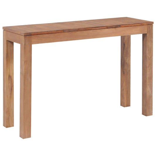 Konsolipöytä tiikki luonnollinen viimeistely 110x35x76 cm - Sisustajankoti.fi