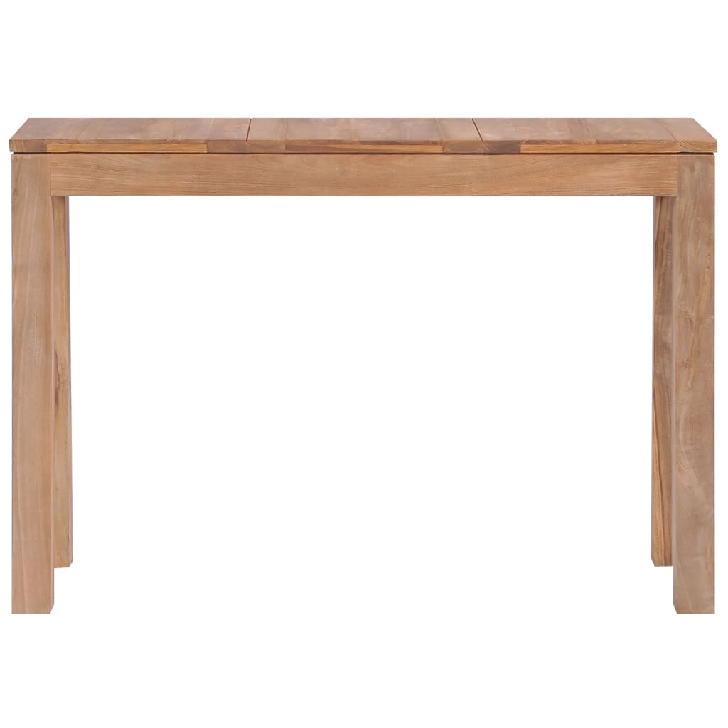Konsolipöytä tiikki luonnollinen viimeistely 110x35x76 cm - Sisustajankoti.fi
