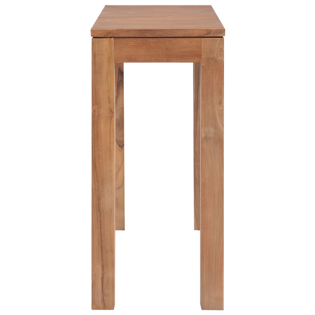 Konsolipöytä tiikki luonnollinen viimeistely 110x35x76 cm - Sisustajankoti.fi