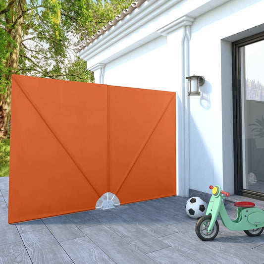 Kokoontaittuva terassin sivumarkiisi terrakotta 240x160 cm - Sisustajankoti.fi