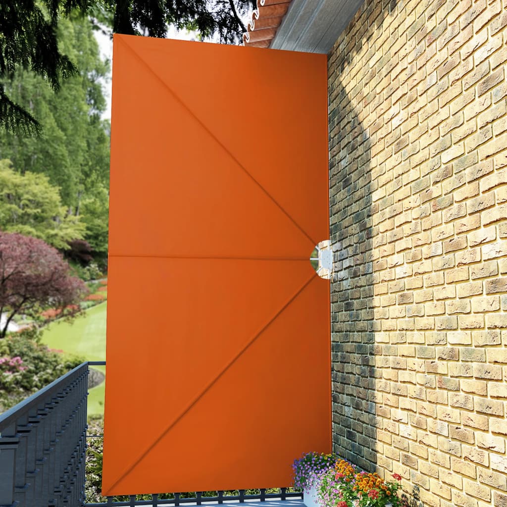 Kokoontaittuva terassin sivumarkiisi terrakotta 400x200 cm - Sisustajankoti.fi