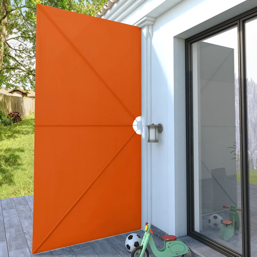 Kokoontaittuva terassin sivumarkiisi terrakotta 400x200 cm - Sisustajankoti.fi