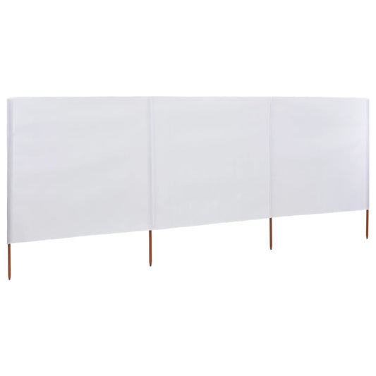 Tuulensuojakangas 3 paneelilla 400 x 120 cm valkoinen - Sisustajankoti.fi