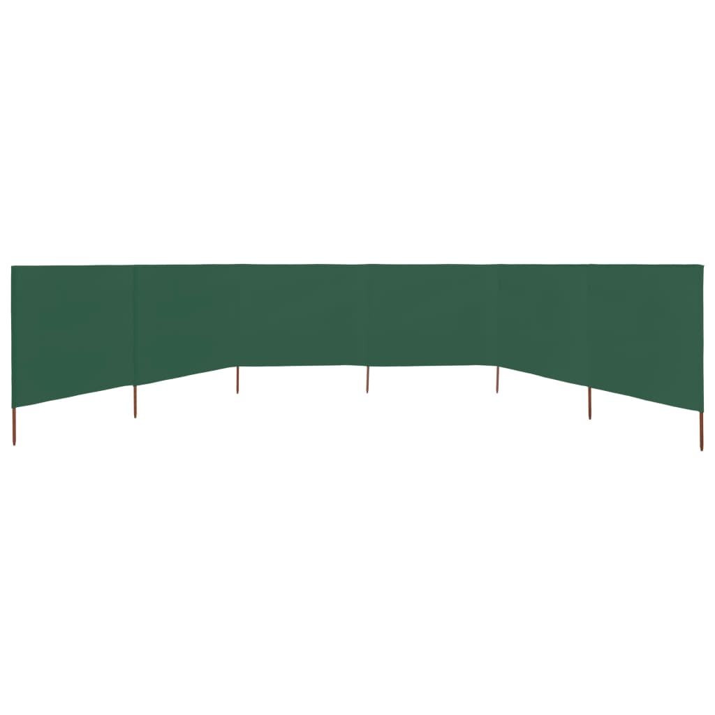 Tuulensuojakangas 6 paneelilla 800 x 80 cm vihreä - Sisustajankoti.fi