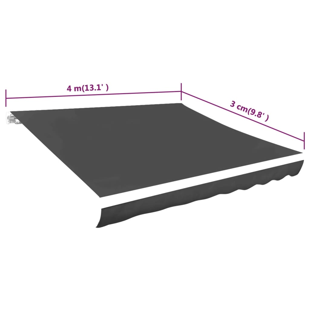 Markiisikangas antrasiitti 400x300 cm - Sisustajankoti.fi
