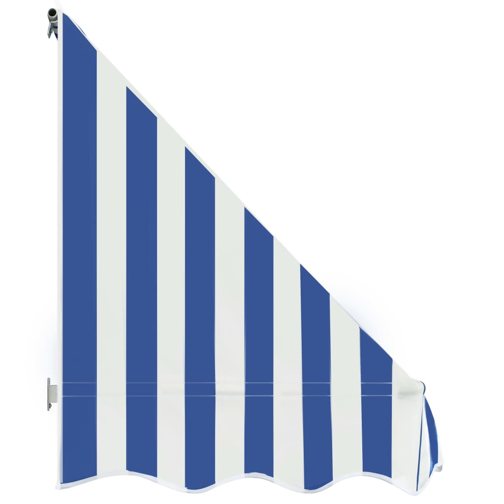 Bistromarkiisi 300x120 cm sininen ja valkoinen - Sisustajankoti.fi