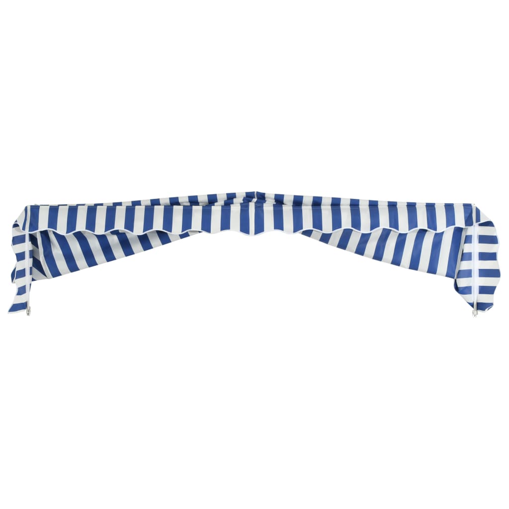 Bistromarkiisi 300x120 cm sininen ja valkoinen - Sisustajankoti.fi