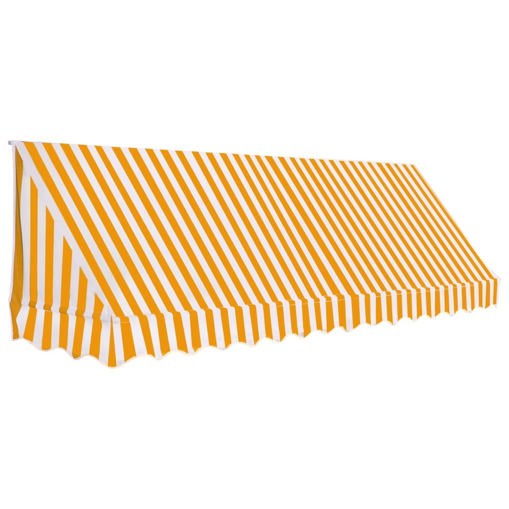 Bistromarkiisi 350x120 cm oranssi ja valkoinen - Sisustajankoti.fi