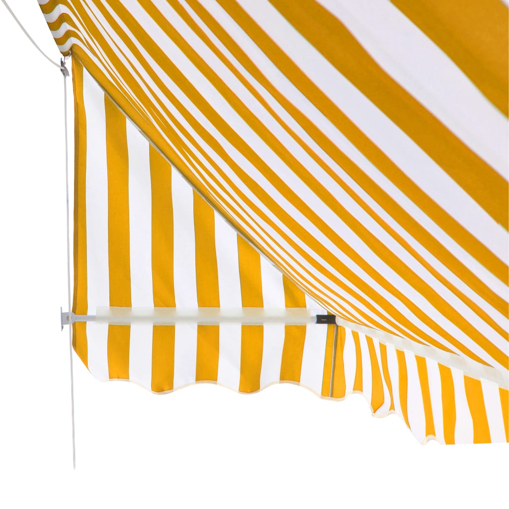 Bistromarkiisi 400x120 cm oranssi ja valkoinen - Sisustajankoti.fi