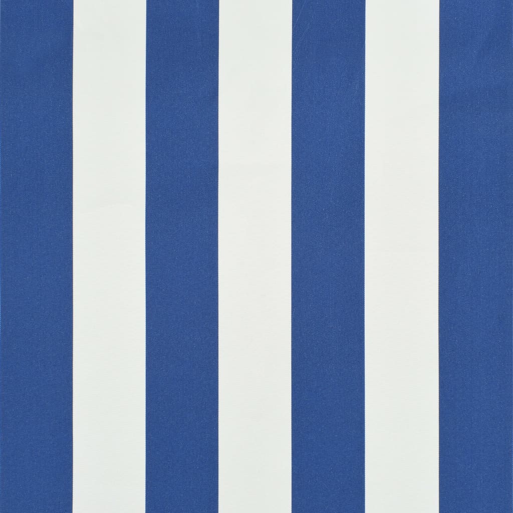 Sisäänkelattava markiisi 300x150 cm sininen ja valkoinen - Sisustajankoti.fi