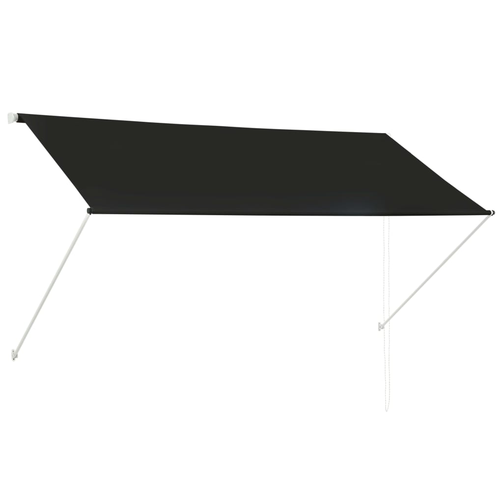 Sisäänkelattava markiisi 250x150 cm antrasiitti - Sisustajankoti.fi