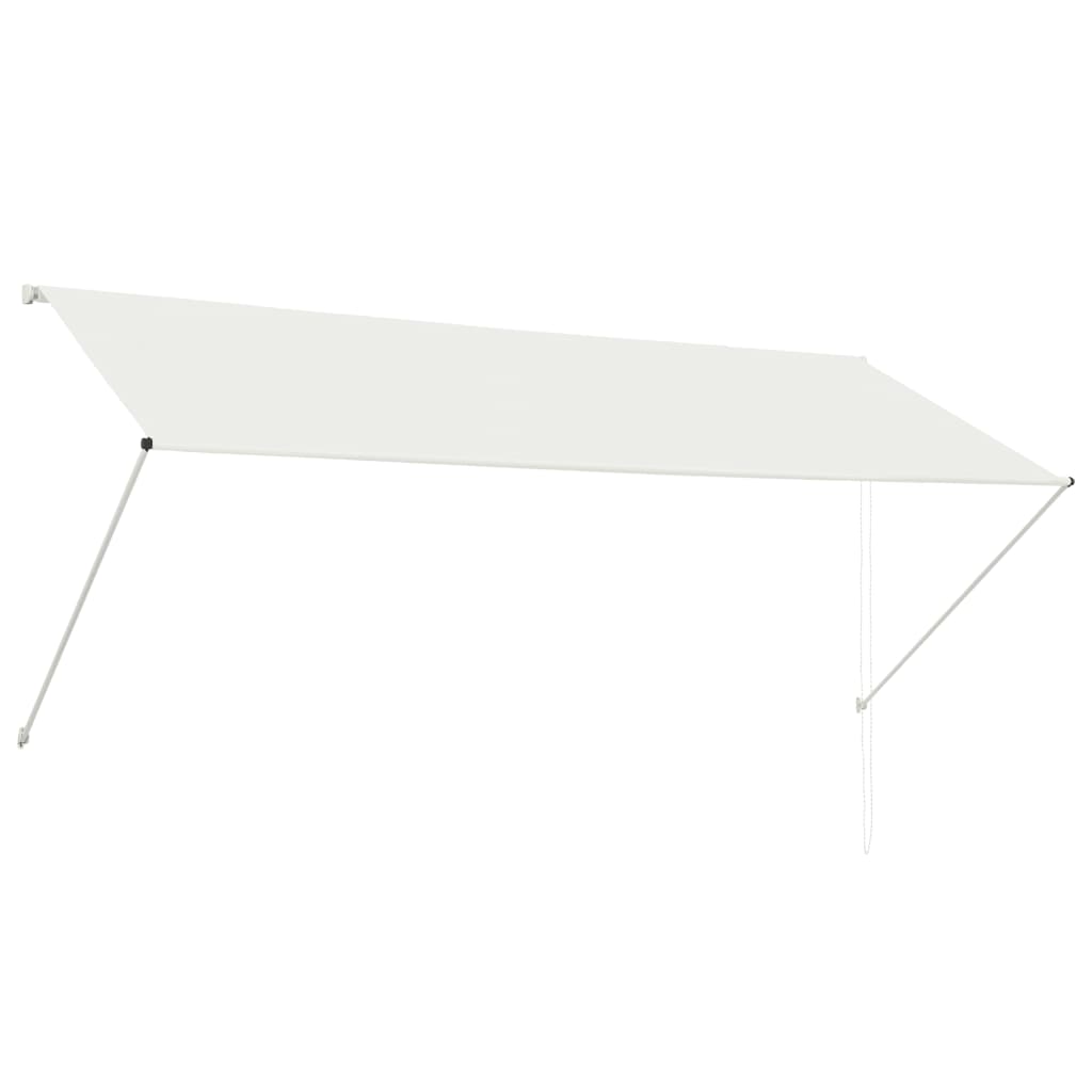 Sisäänkelattava markiisi 300x150 cm kerma - Sisustajankoti.fi
