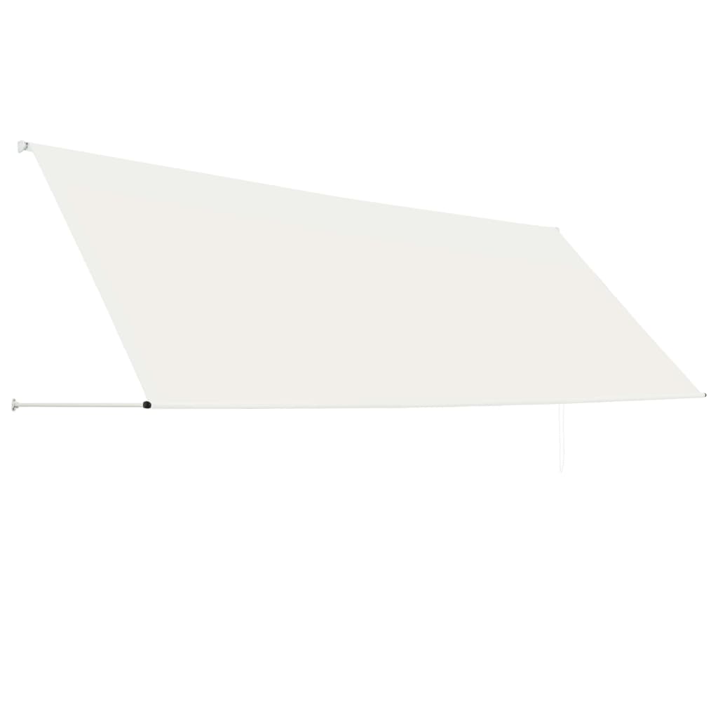 Sisäänkelattava markiisi 400x150 cm kerma - Sisustajankoti.fi