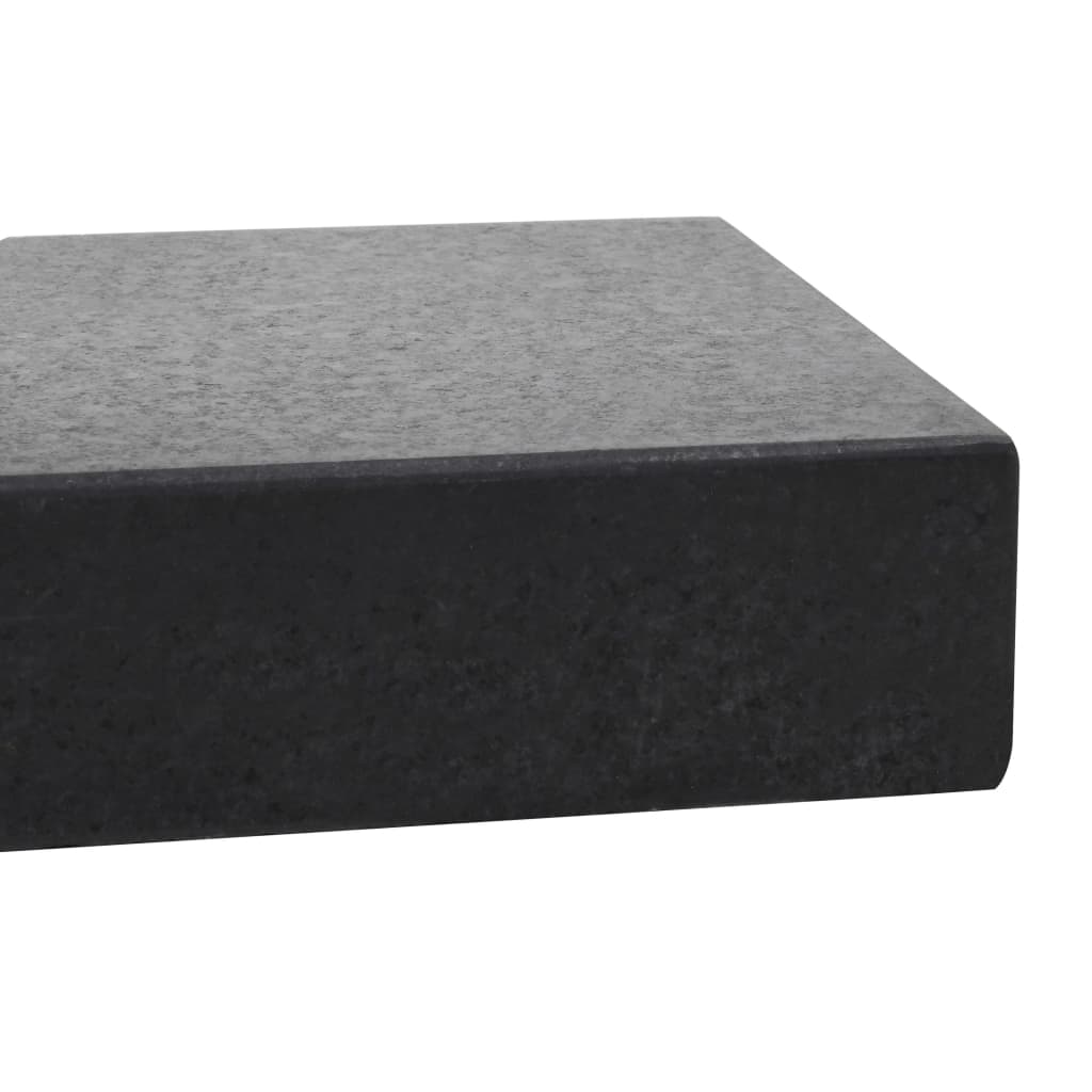 Aurinkovarjon jalka graniitti 25 kg suorakaide musta - Sisustajankoti.fi