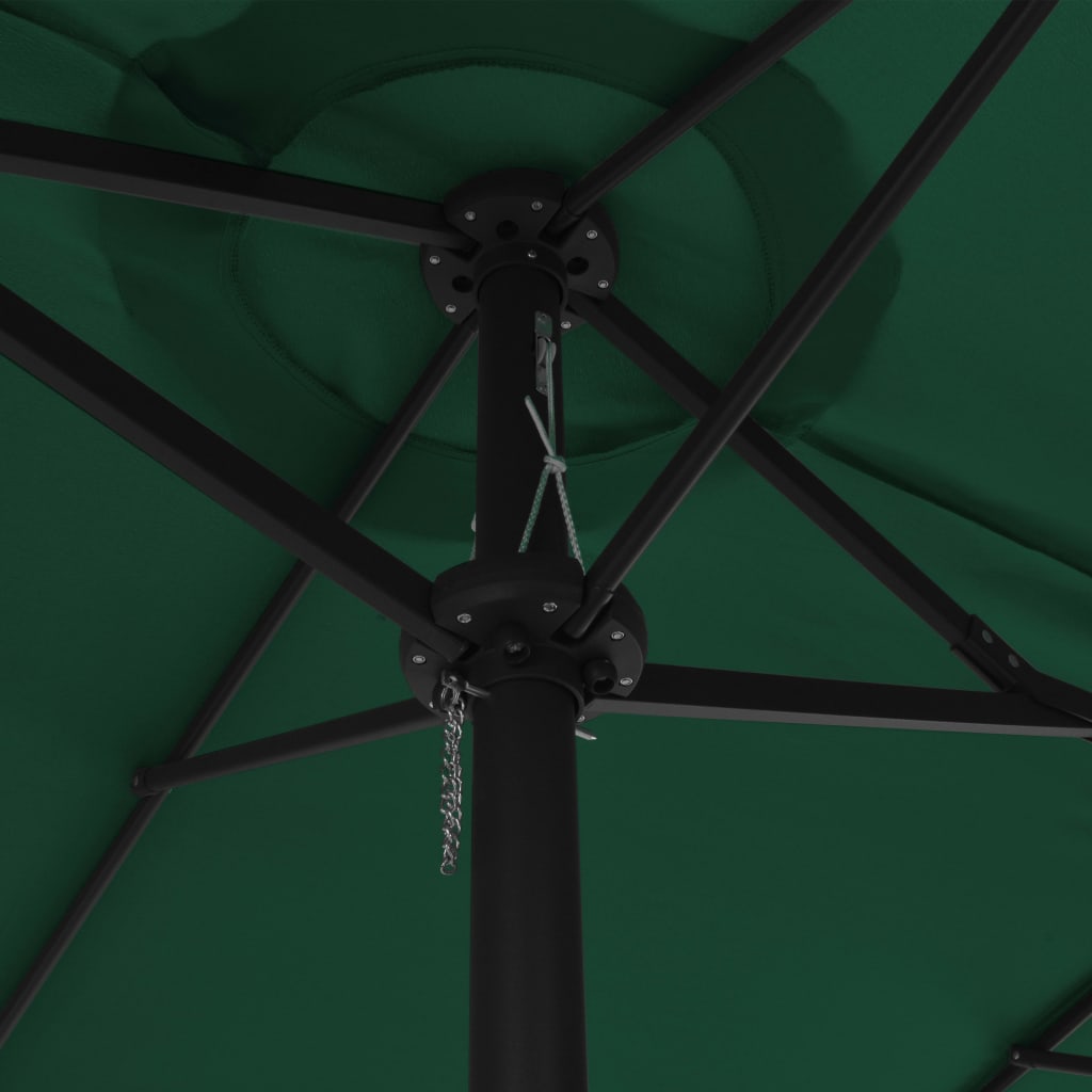 Aurinkovarjo alumiinitanko 460x270 cm vihreä - Sisustajankoti.fi