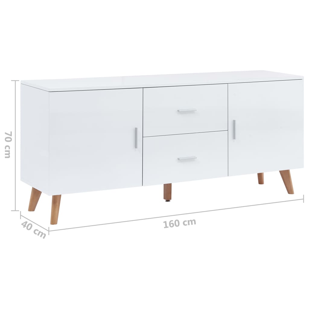 Senkki 160x40x70 cm MDF valkoinen - Sisustajankoti.fi
