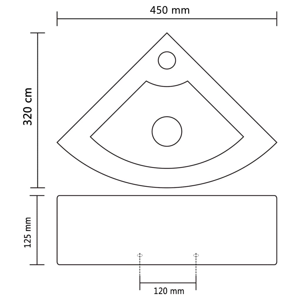Pesuallas ylivuodolla 45x32x12,5 cm keraaminen hopea - Sisustajankoti.fi