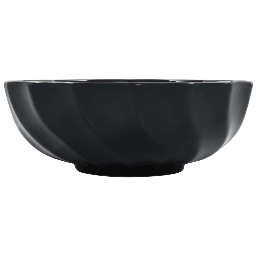 Pesuallas 46x17 cm keraaminen musta - Sisustajankoti.fi
