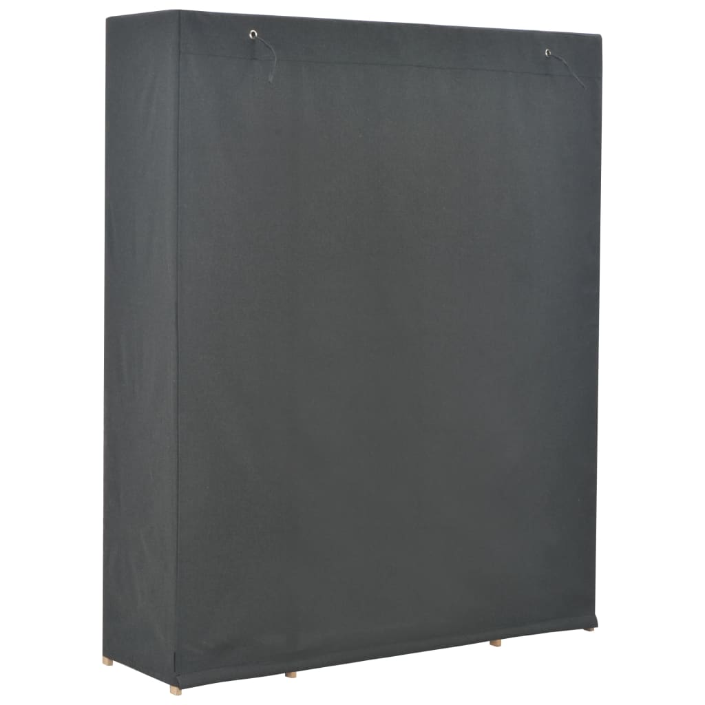 Vaatekaappi harmaa 135x40x170 cm kangas - Sisustajankoti.fi