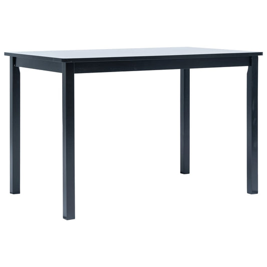 Ruokapöytä musta 114x71x75 cm kumipuu - Sisustajankoti.fi