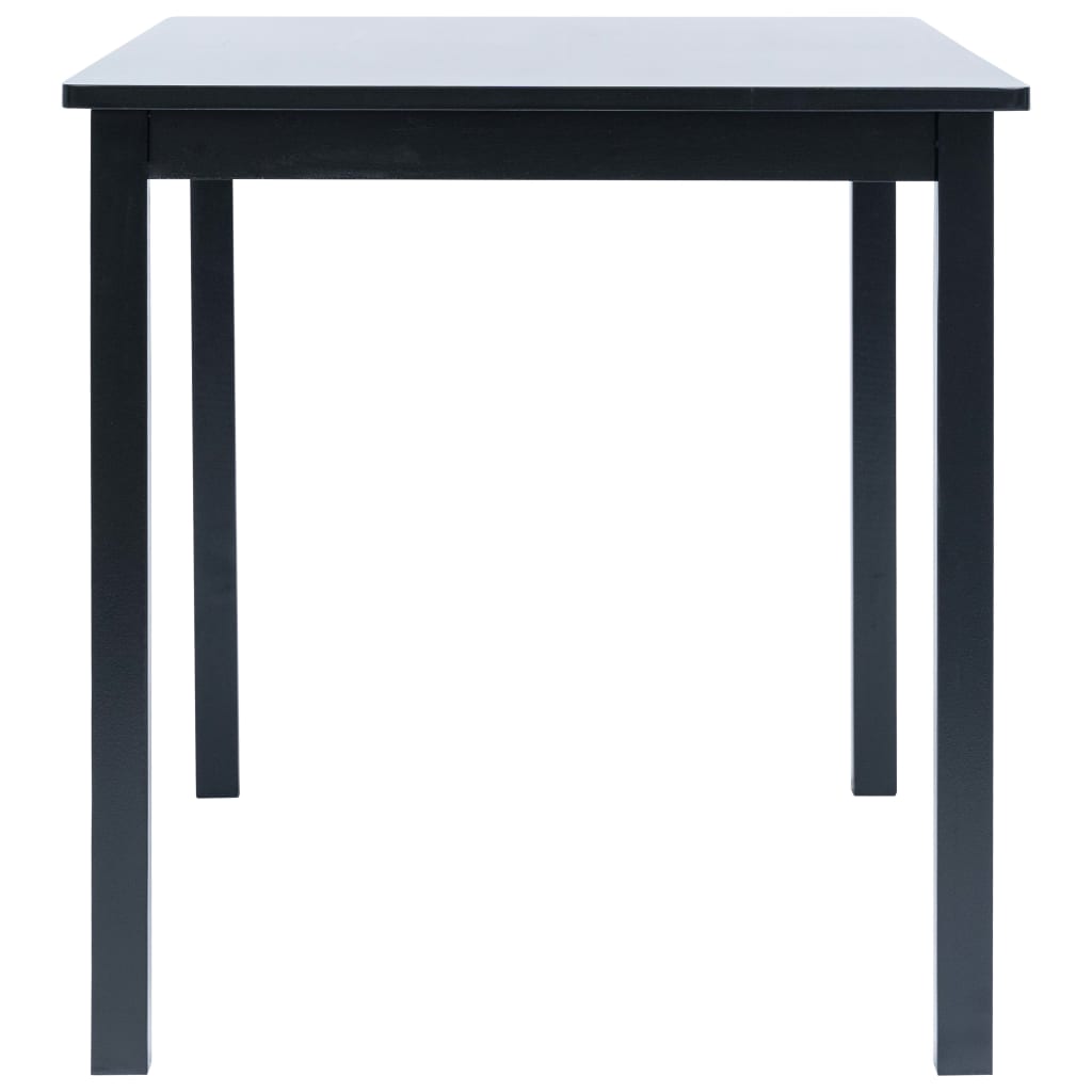 Ruokapöytä musta 114x71x75 cm kumipuu - Sisustajankoti.fi