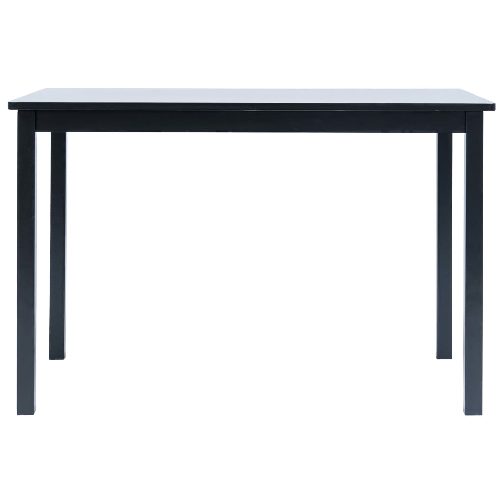 Ruokapöytä musta 114x71x75 cm kumipuu - Sisustajankoti.fi