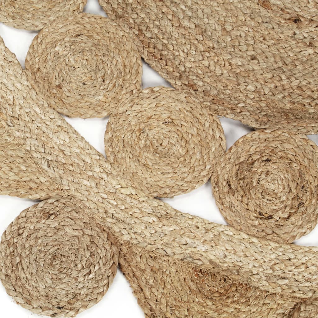 Käsintehty matto punottu juutti 90 cm - Sisustajankoti.fi