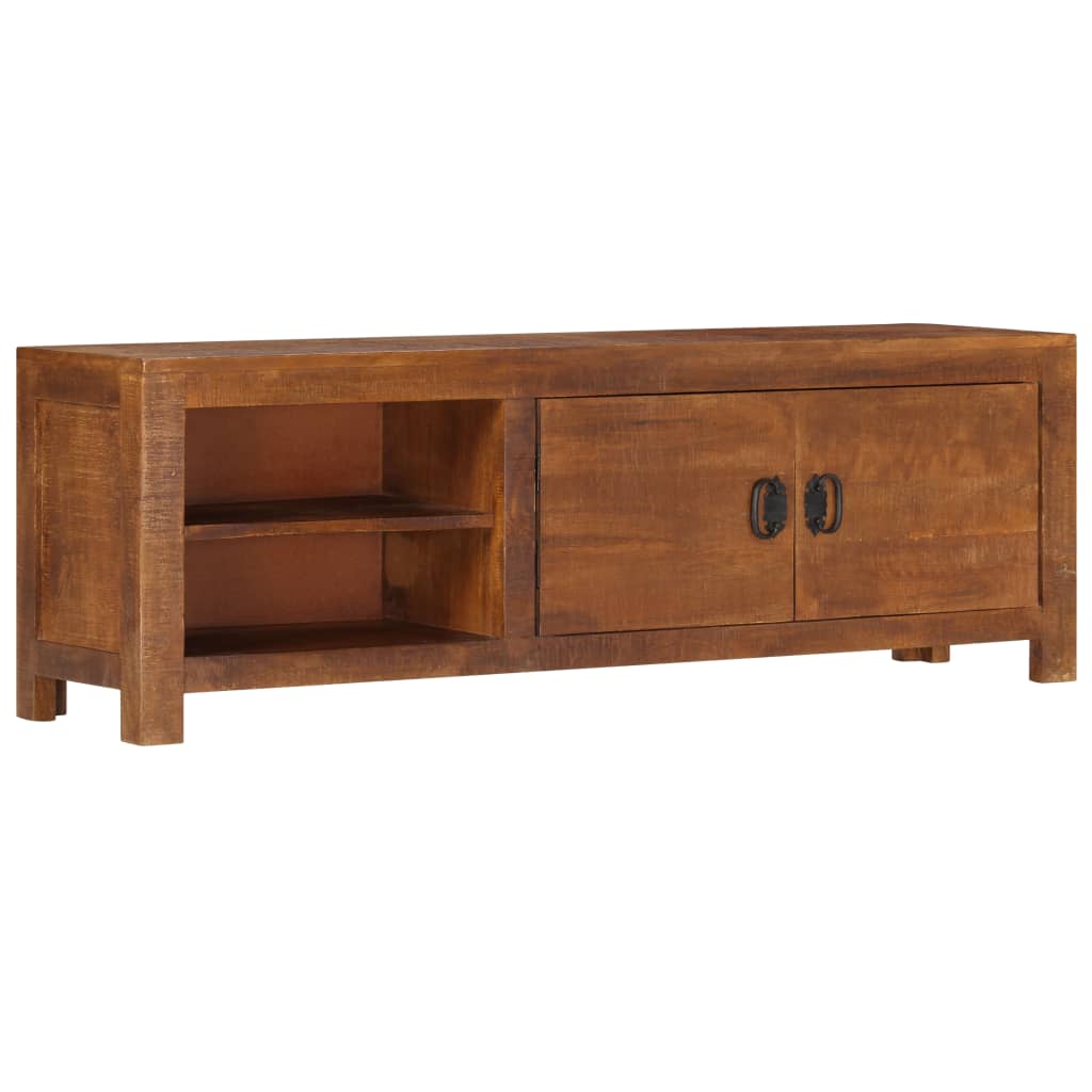 TV-taso 120x40x30 cm täysi mangopuu - Sisustajankoti.fi