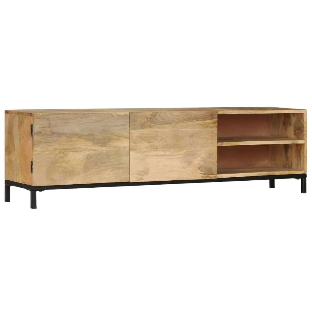 TV-taso 145x30x41 cm kiinteä mangopuu - Sisustajankoti.fi