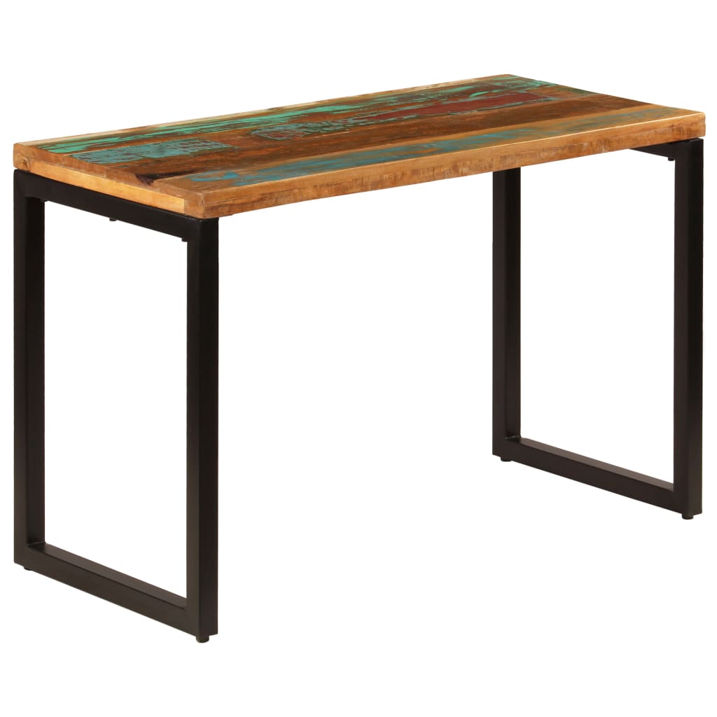 Ruokapöytä 115x55x76 cm uusiokäytetty puu ja teräs - Sisustajankoti.fi