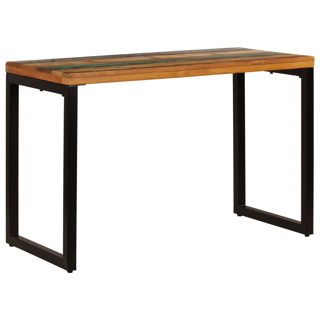 Ruokapöytä 115x55x76 cm uusiokäytetty puu ja teräs - Sisustajankoti.fi