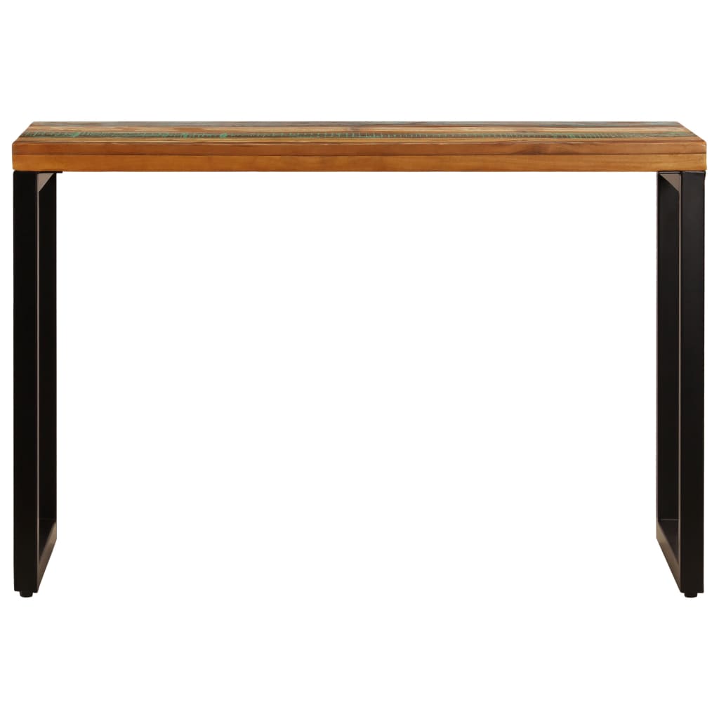 Ruokapöytä 115x55x76 cm uusiokäytetty puu ja teräs - Sisustajankoti.fi