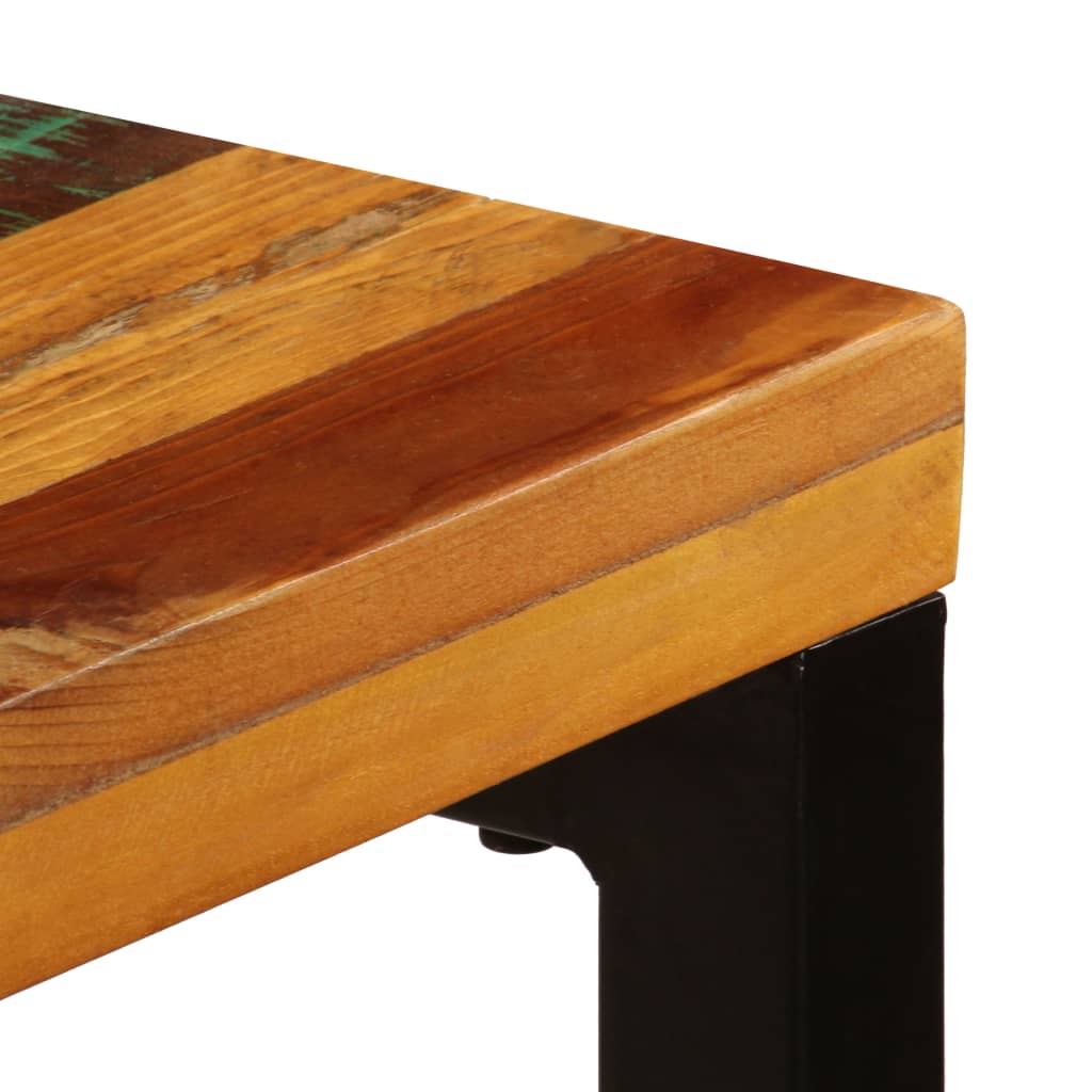Ruokapöytä 115x55x76 cm uusiokäytetty puu ja teräs - Sisustajankoti.fi