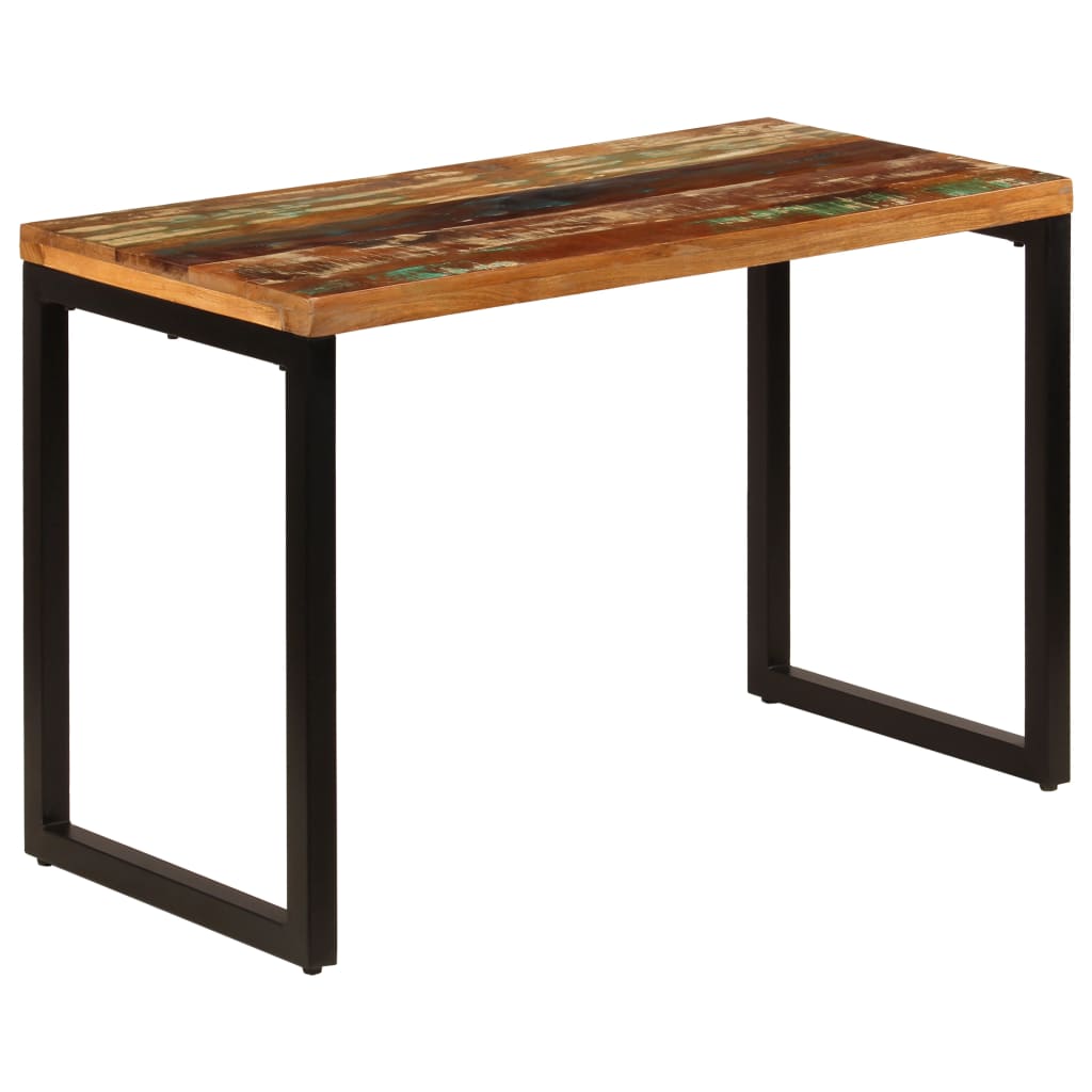 Ruokapöytä 115x55x76 cm uusiokäytetty puu ja teräs - Sisustajankoti.fi