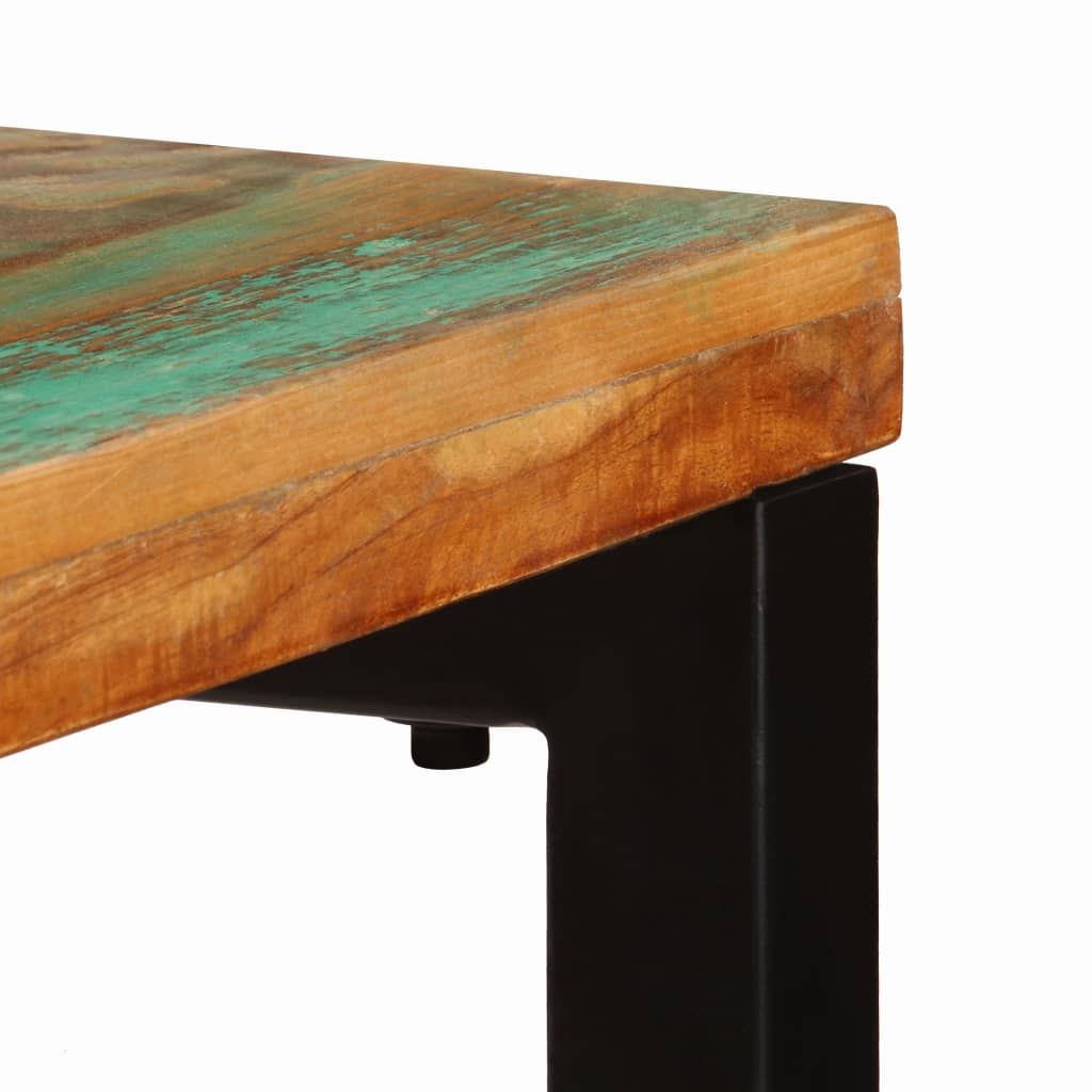 Sivupöytä 120x35x76 cm kierrätetty puu ja teräs - Sisustajankoti.fi
