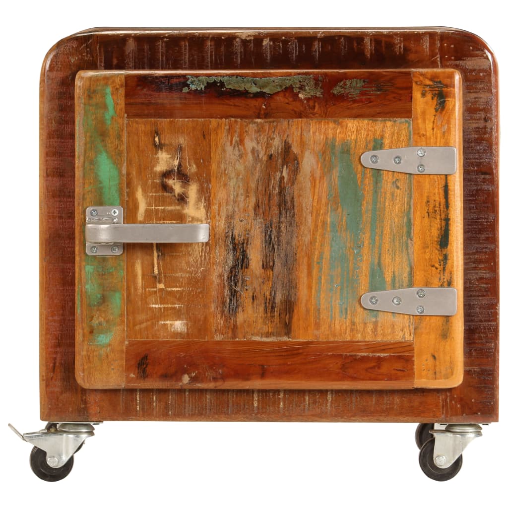 Yöpöytä 50x30x50 cm täysi kierrätetty puu - Sisustajankoti.fi