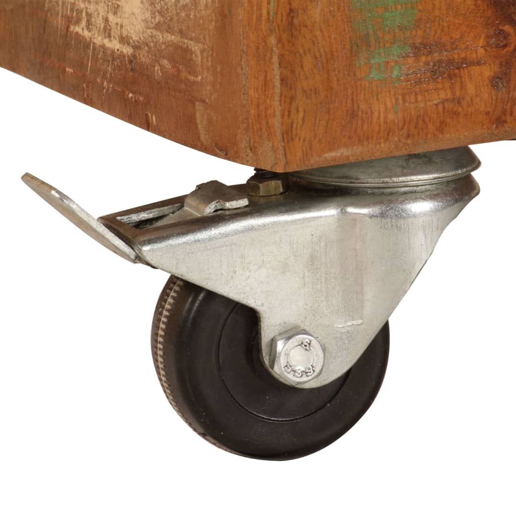 Yöpöytä 50x30x50 cm täysi kierrätetty puu - Sisustajankoti.fi