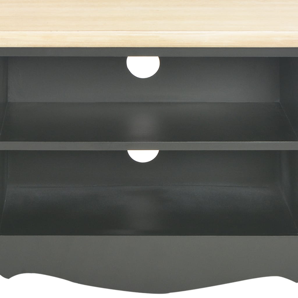 TV-taso musta 120x30x40 cm puu - Sisustajankoti.fi