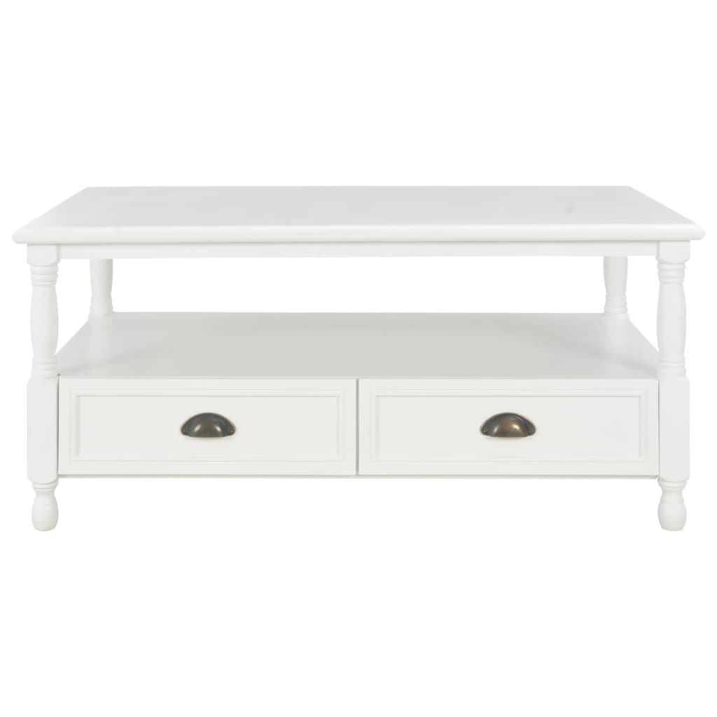 Sohvapöytä valkoinen 100x55x45 cm puu - Sisustajankoti.fi