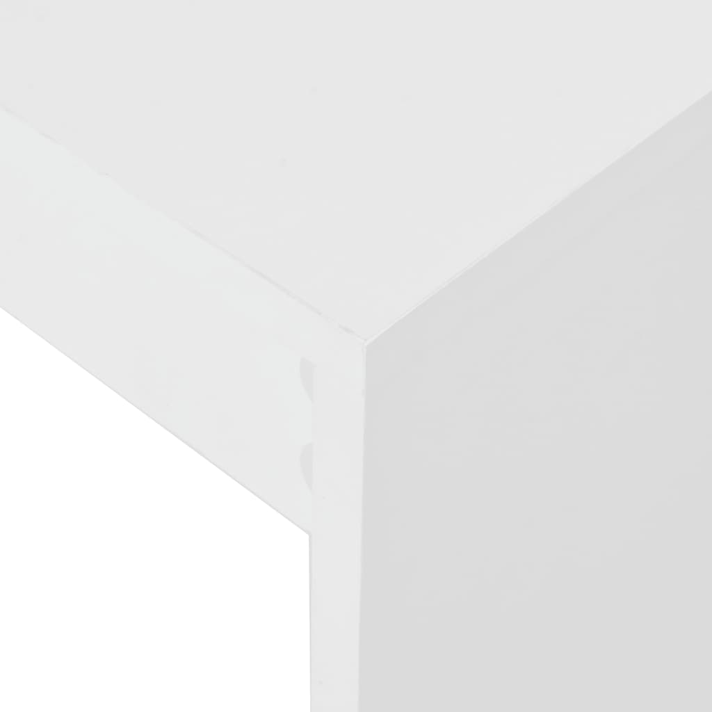 Baaripöytä hyllyllä valkoinen 110x50x103 cm - Sisustajankoti.fi