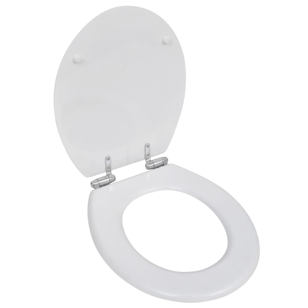 WC-istuimet soft-close kansilla 2 kpl MDF valkoinen - Sisustajankoti.fi