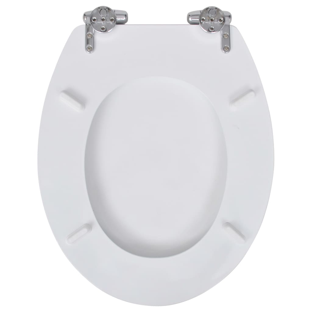 WC-istuimet soft-close kansilla 2 kpl MDF valkoinen - Sisustajankoti.fi